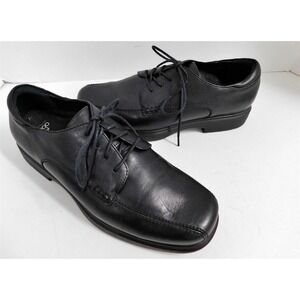 abeo‎ Dawson Black Leather Tie Oxford Comfort Dress Shoes 9.5 M